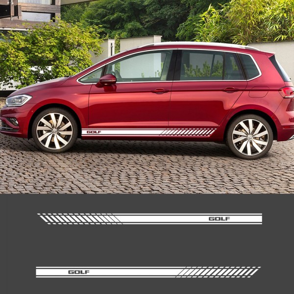 Car Side Skirt Sticker Car Styling Decal Car Accessaries for Volkswagen Polo Volkswagen Atlas Tiguan Passat Arteon